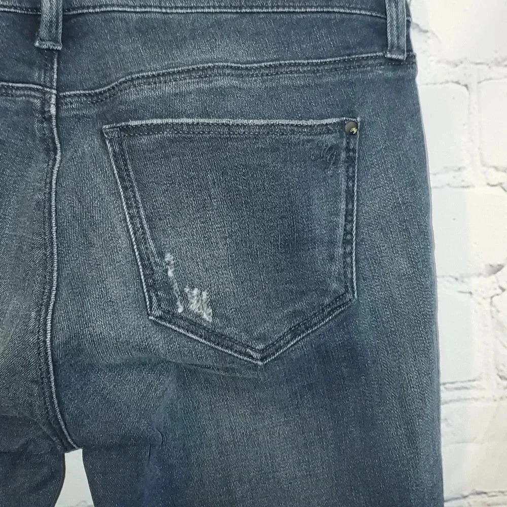 MAVI Blue Jeans ADRIANA Ankle Mid Rise Super Skinny Distressed Raw Hem Size 27 - Picture 8 of 16